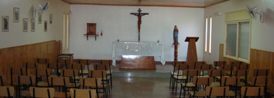 Interior de la Capilla de la "Morada de Maria"